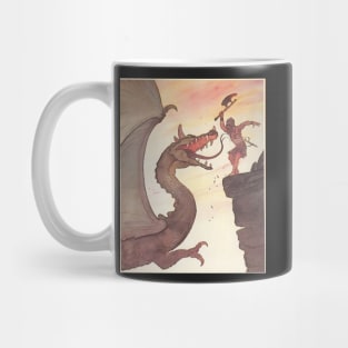 Warrior vs Dragon Mug